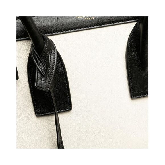 Pre Loved Saint Laurent Sac de Jour Medium Tote Bag Women White Messenger Bags - Picture 8 of 8